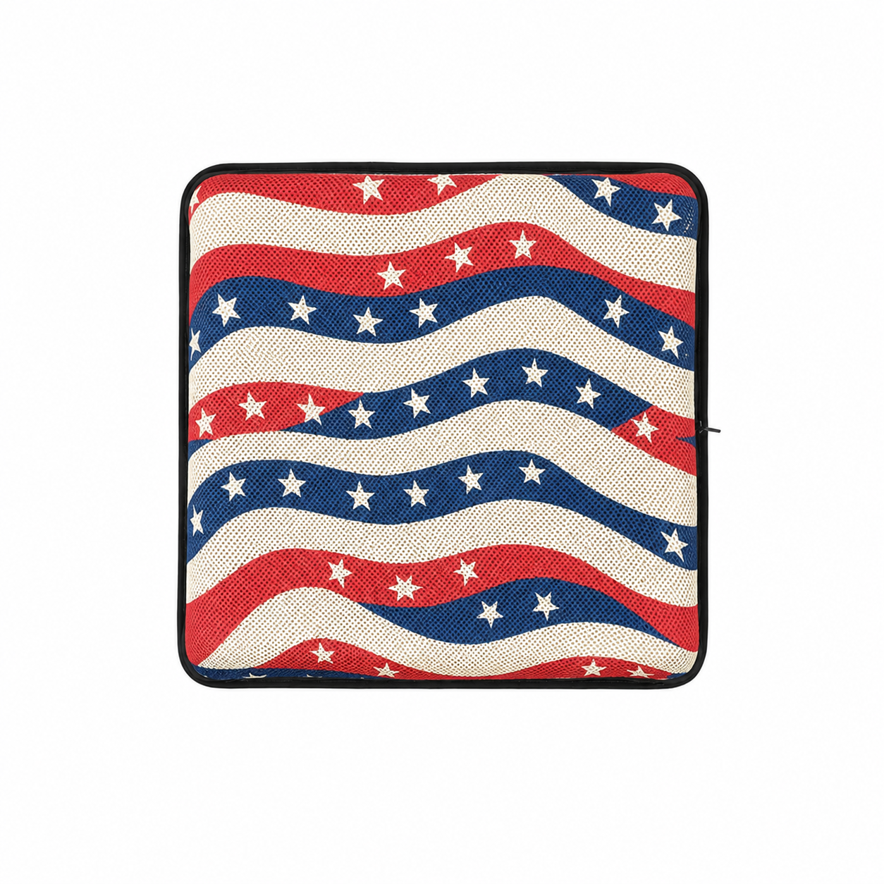 AJ AIR CUSHION Waving Stars & Stripes red white and blue seat cushion