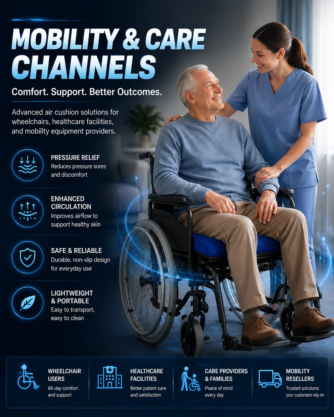 aj air cushion wheelchair medical care mobility channels banner.jpg