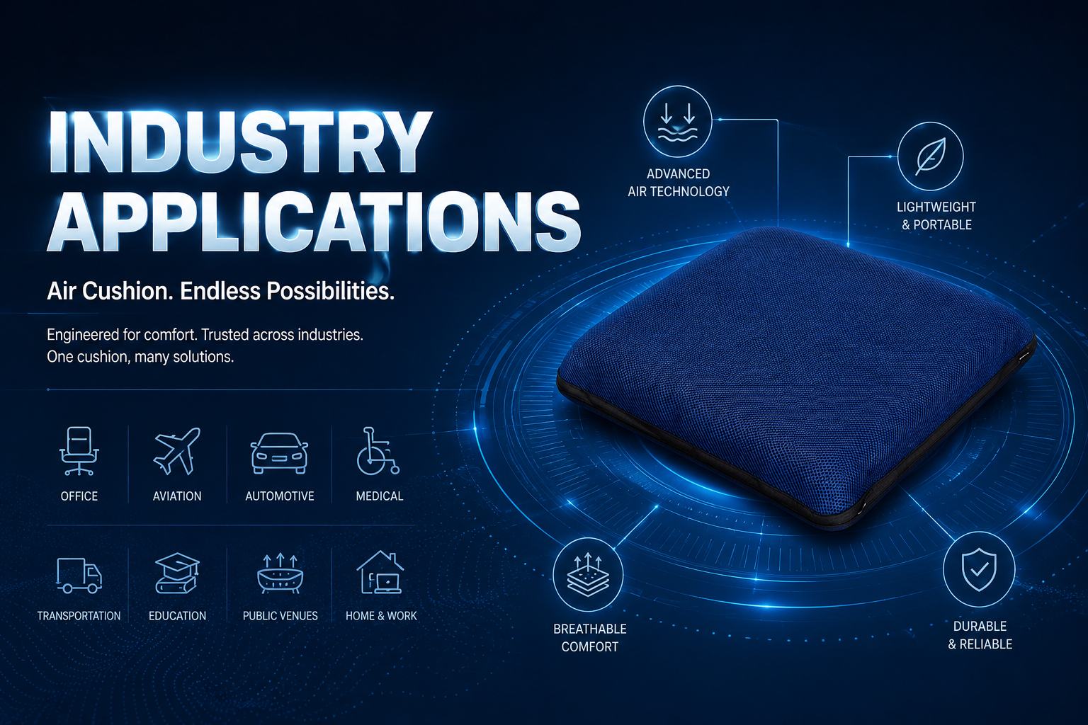 AJ Air Cushion industry applications