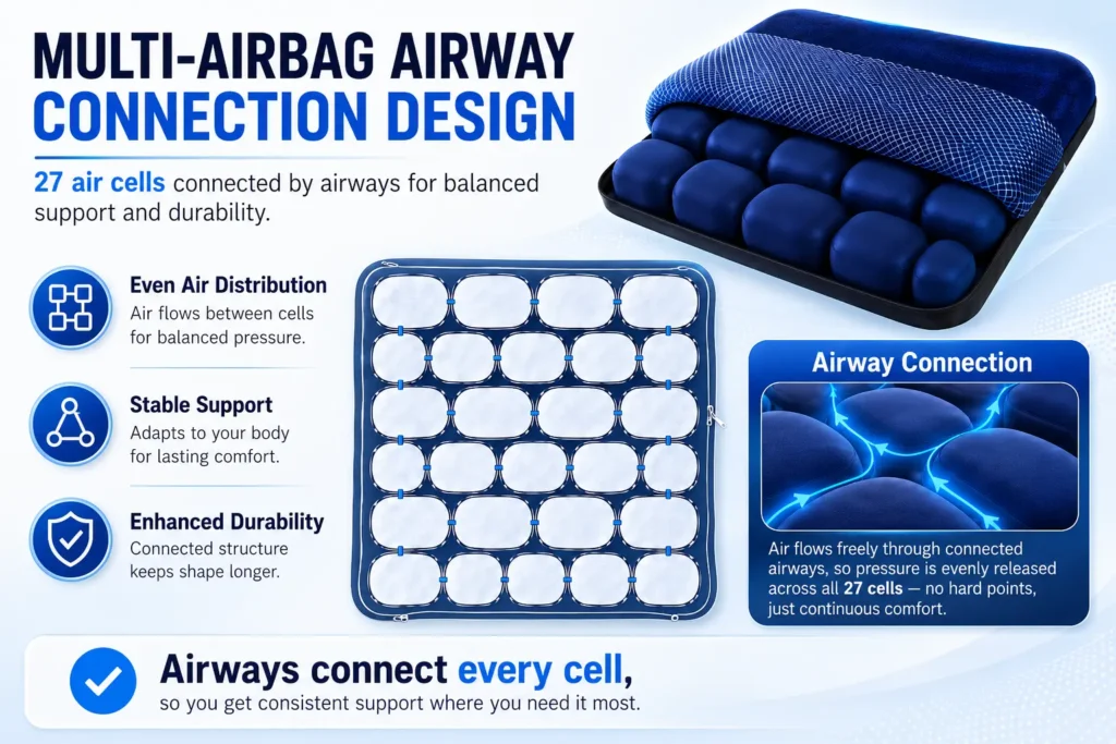 27 interconnected air cell system