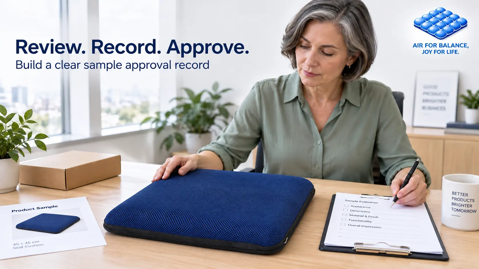 Air Seat Cushion Sample Evaluation: A Checklist for B2B Buyers aj air seat cushion sample evaluation.jpg
